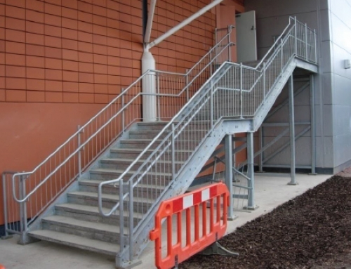 Galvanised Fire Escape Stairs, Tesco